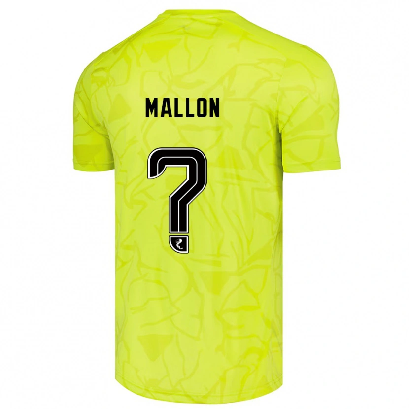 Danxen Mujer Camiseta Ryan Mallon #0 Negro Amarillo Portero Equipación 2025/26 La Camisa