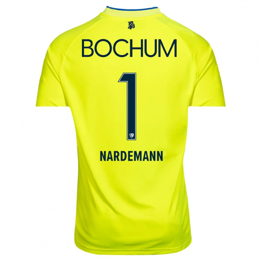 Danxen Mujer Camiseta Kari Närdemann #1 Verde Amarillo Portero Equipación 2025/26 La Camisa