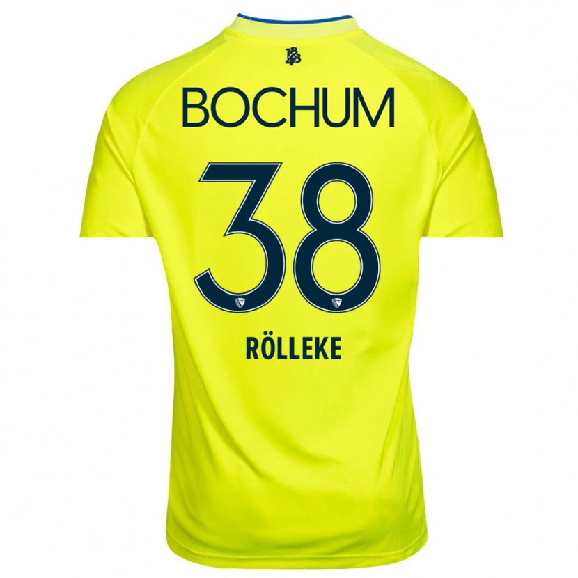 Danxen Mujer Camiseta Hugo Rölleke #38 Verde Amarillo Portero Equipación 2025/26 La Camisa
