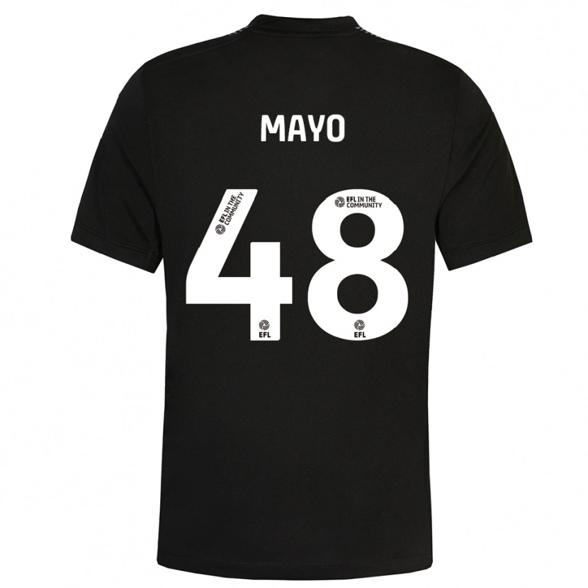 Danxen Mujer Camiseta Bradley Mayo #48 Negro Blanco Portero Equipación 2025/26 La Camisa