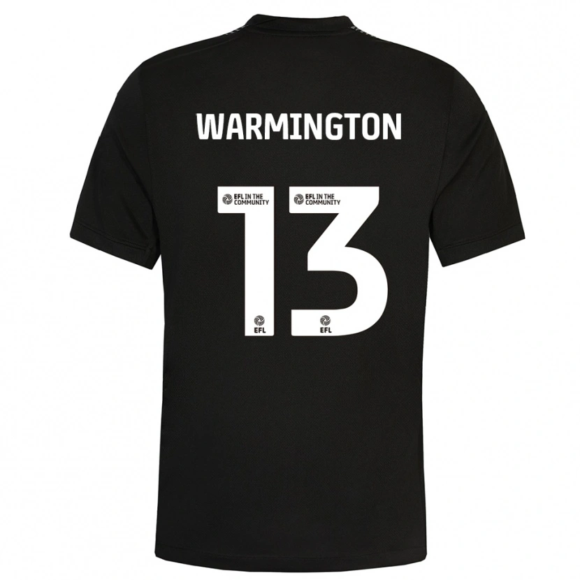 Danxen Mujer Camiseta Tyrese Warmington #13 Negro Blanco Portero Equipación 2025/26 La Camisa
