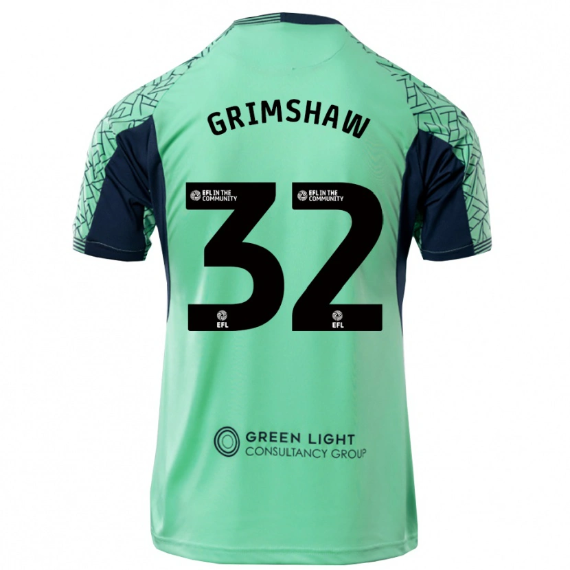 Danxen Mujer Camiseta Daniel Grimshaw #32 Negro Acua Portero Equipación 2025/26 La Camisa