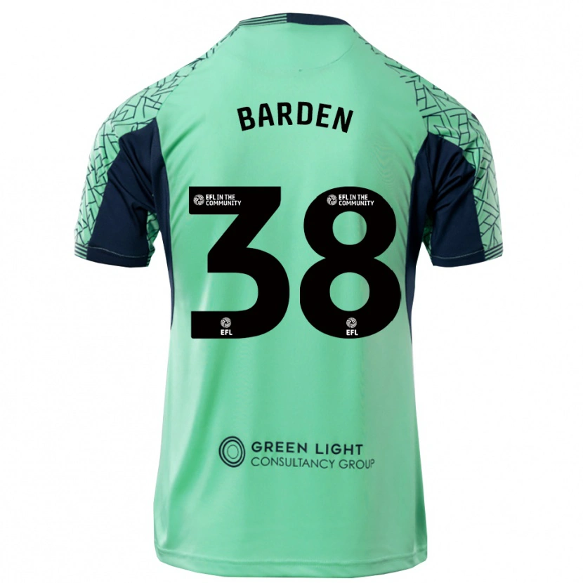 Danxen Mujer Camiseta Daniel Barden #38 Negro Acua Portero Equipación 2025/26 La Camisa