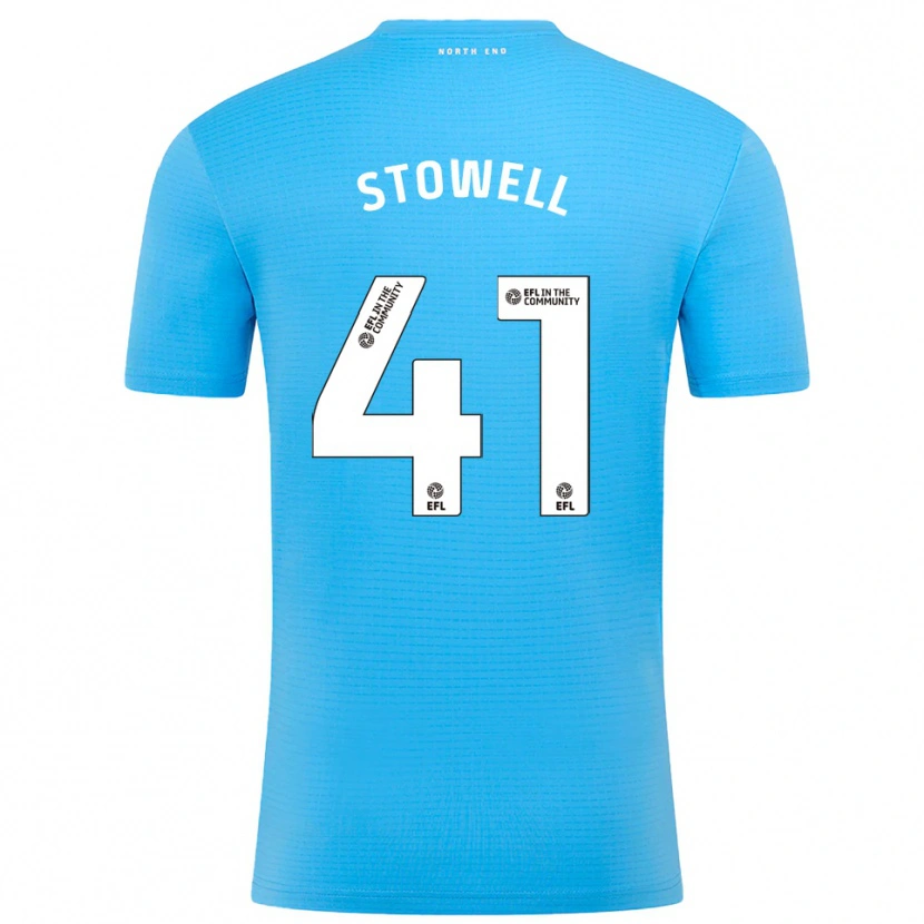Danxen Mujer Camiseta Li-Bau Stowell #41 Blanco Azul Portero Equipación 2025/26 La Camisa