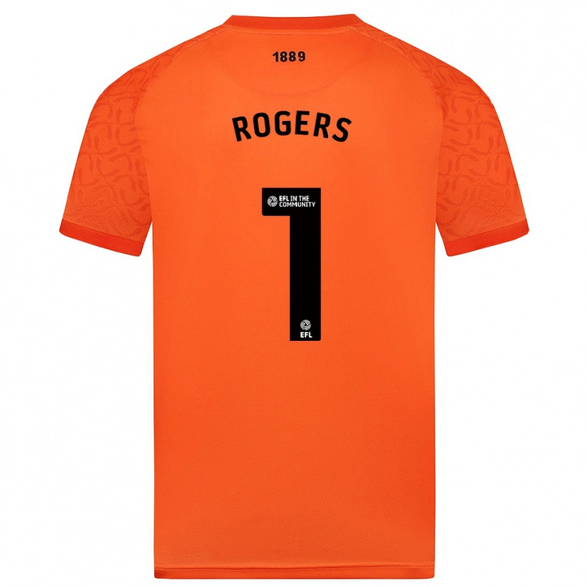 Danxen Mujer Camiseta Sian Rogers #1 Negro Naranja Portero Equipación 2025/26 La Camisa