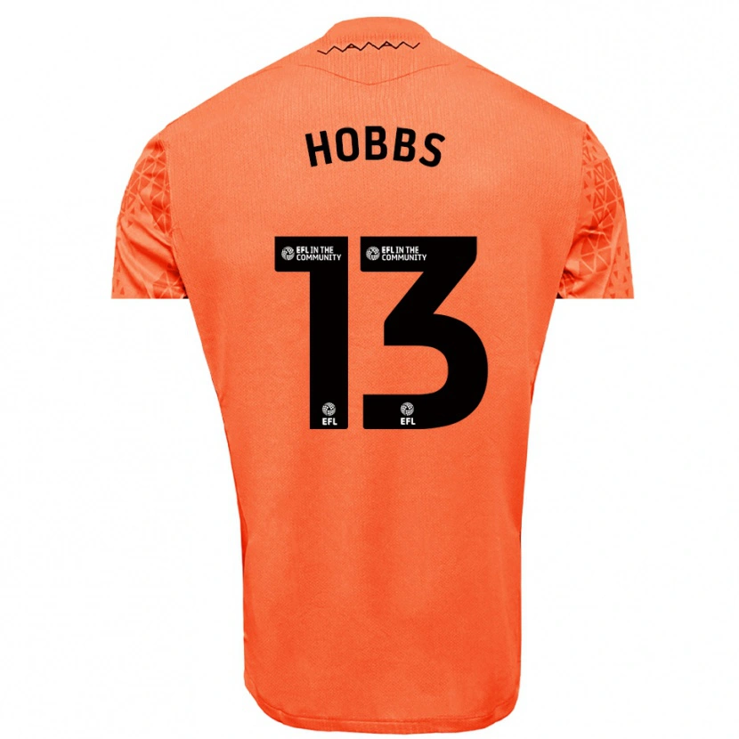 Danxen Mujer Camiseta Charlie Hobbs #13 Negro Naranja Portero Equipación 2025/26 La Camisa