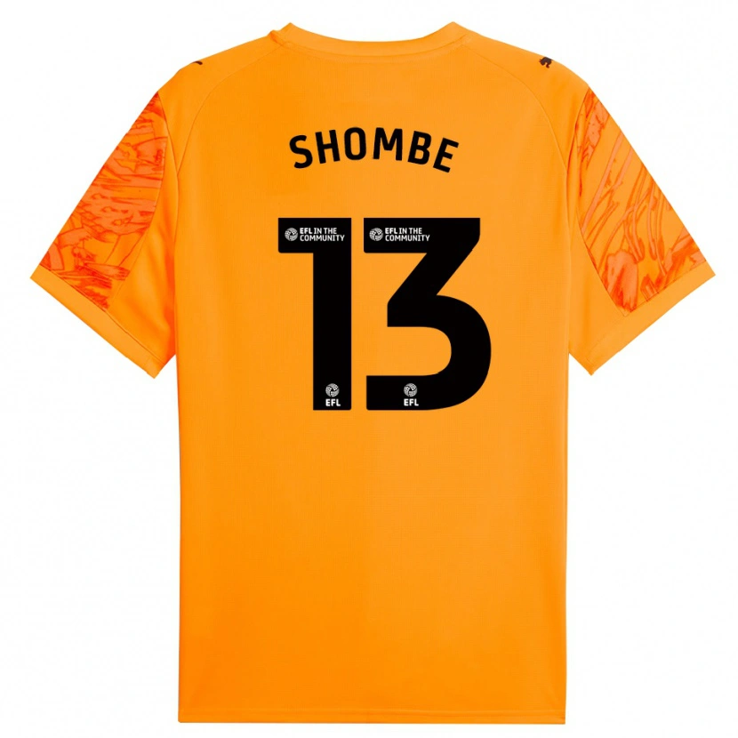 Danxen Mujer Camiseta Khiani Shombe #13 Naranja Negro Portero Equipación 2025/26 La Camisa