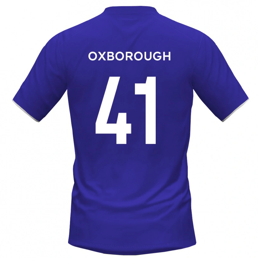 Danxen Mujer Camiseta Ewan Oxborough #41 Azul Real Portero Equipación 2025/26 La Camisa