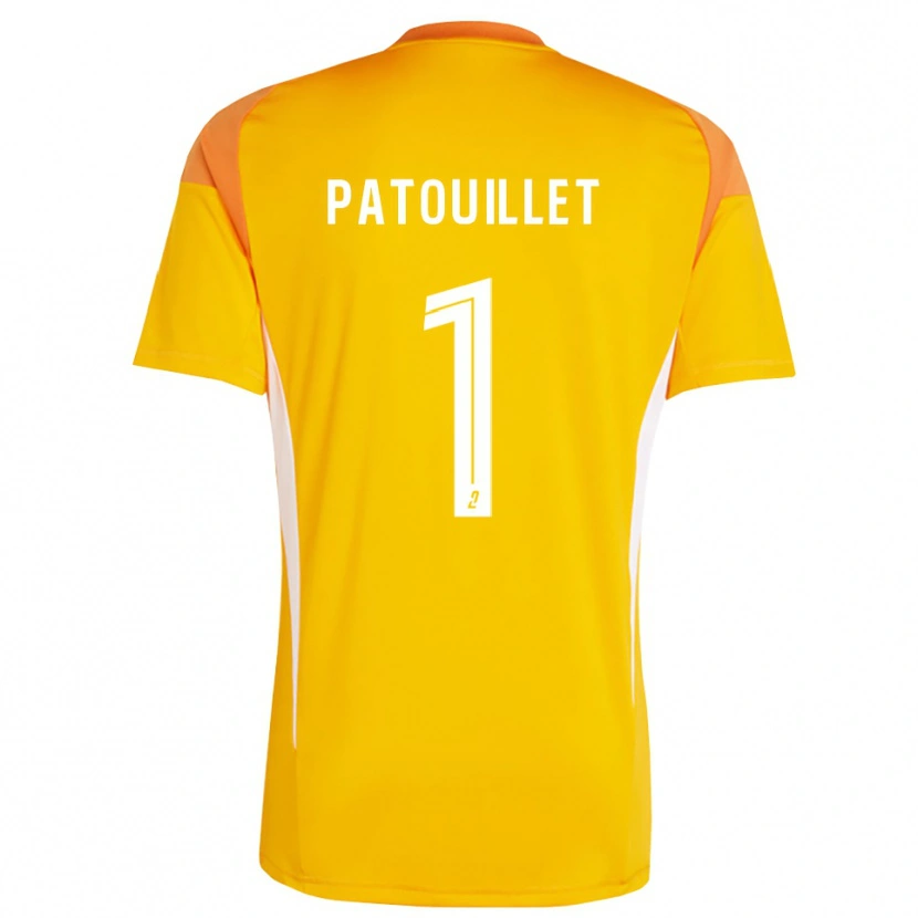 Danxen Mujer Camiseta Mathieu Patouillet #1 Rojo Naranja Portero Equipación 2025/26 La Camisa