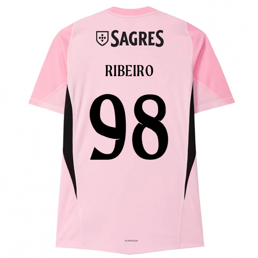 Danxen Mujer Camiseta Ricardo Ribeiro #98 Rosa Negro Portero Equipación 2025/26 La Camisa