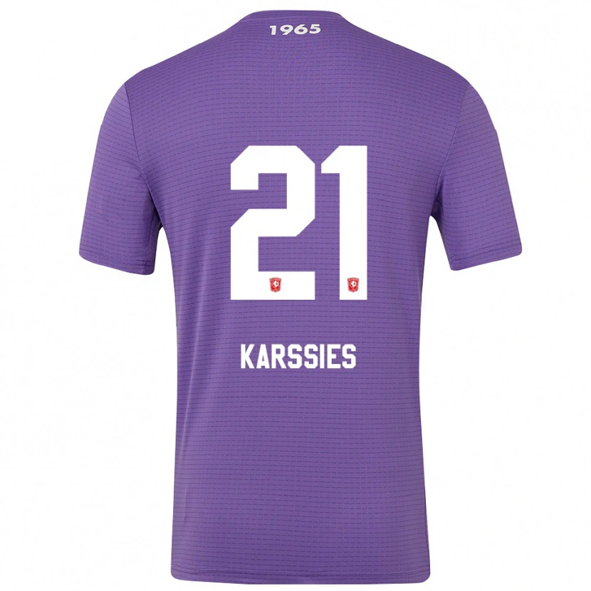 Danxen Mujer Camiseta Sam Karssies #21 Morado Medio Portero Equipación 2025/26 La Camisa