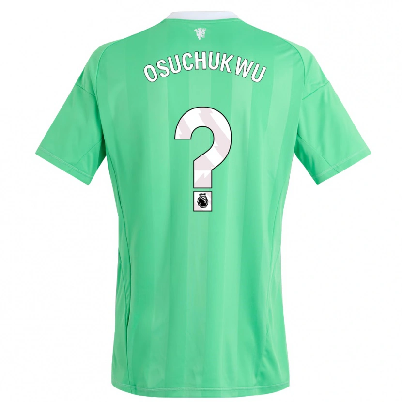 Danxen Mujer Camiseta Darlington Osuchukwu #0 Verde Esmeralda Portero Equipación 2025/26 La Camisa
