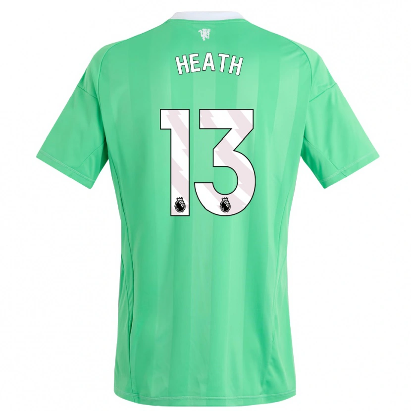 Danxen Mujer Camiseta Fred Heath #13 Verde Esmeralda Portero Equipación 2025/26 La Camisa
