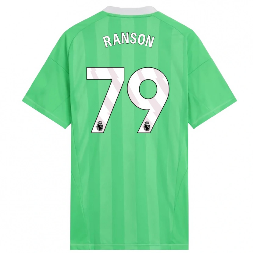 Danxen Mujer Camiseta Khari Ranson #79 Verde Claro Blanco Portero Equipación 2025/26 La Camisa