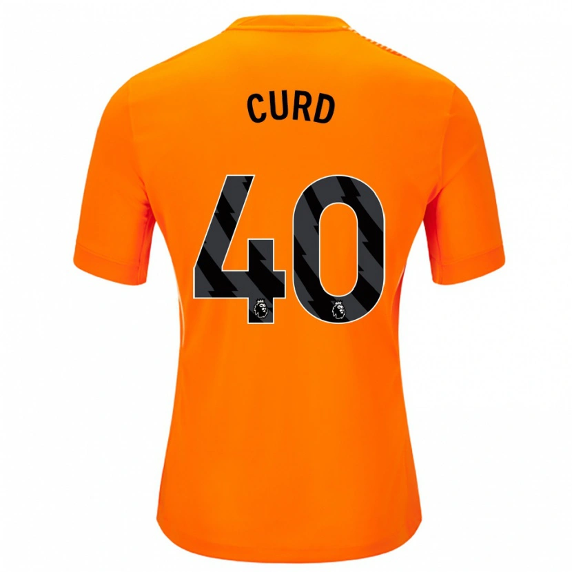 Danxen Mujer Camiseta Ted Curd #40 Naranja Negro Portero Equipación 2025/26 La Camisa