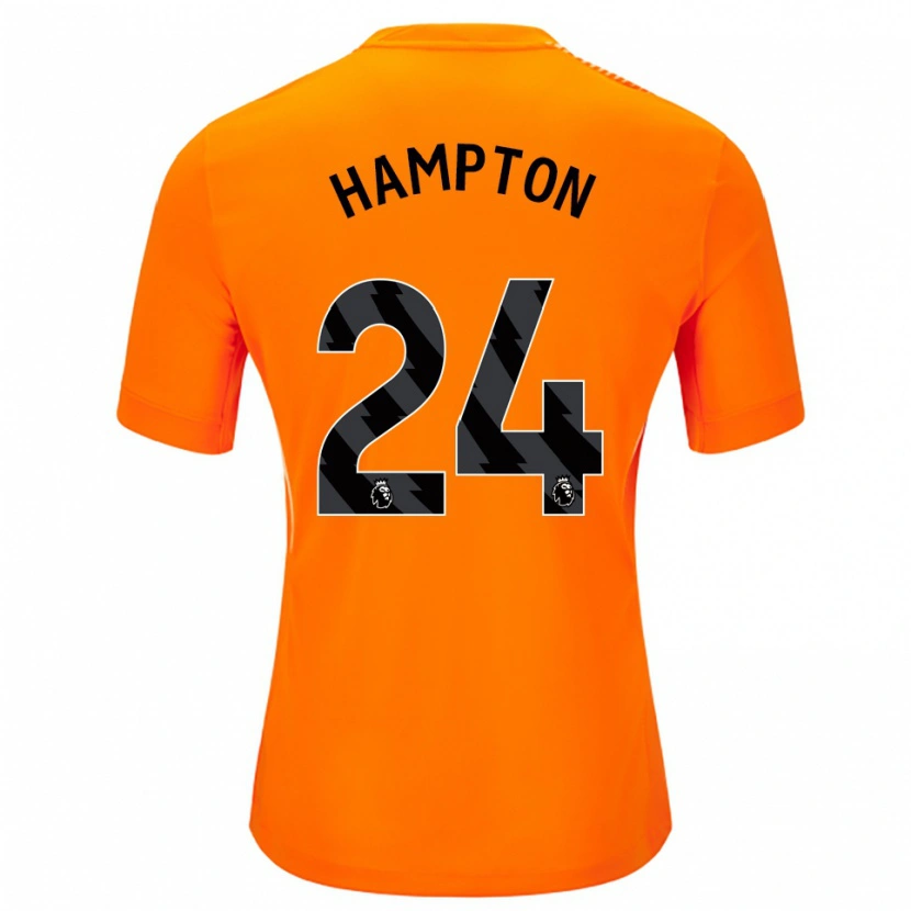 Danxen Mujer Camiseta Hannah Hampton #24 Naranja Negro Portero Equipación 2025/26 La Camisa