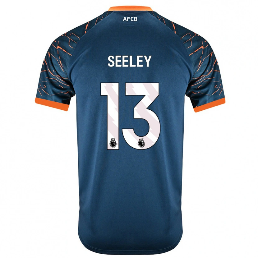 Danxen Mujer Camiseta Will Seeley #13 Azul Pizarra Oscuro Portero Equipación 2025/26 La Camisa