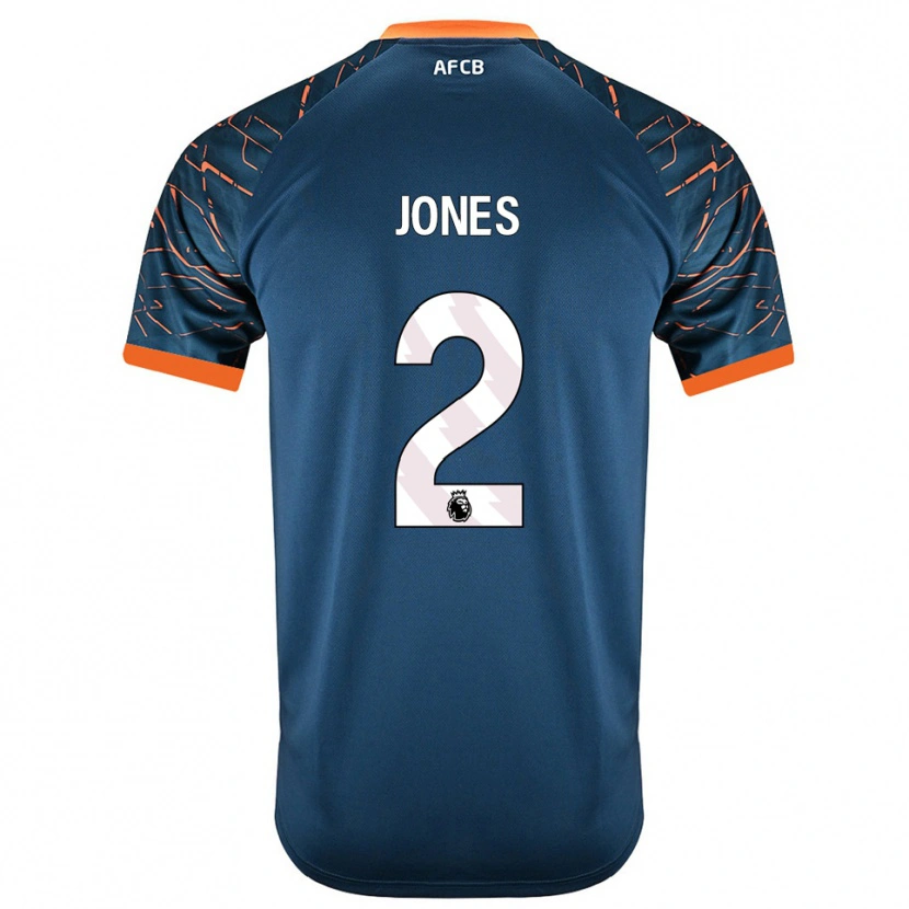 Danxen Mujer Camiseta Abby Jones #2 Azul Pizarra Oscuro Portero Equipación 2025/26 La Camisa