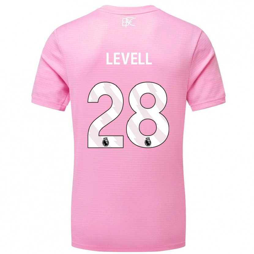 Danxen Mujer Camiseta Kirstie Levell #28 Blanco Rosa Portero Equipación 2025/26 La Camisa