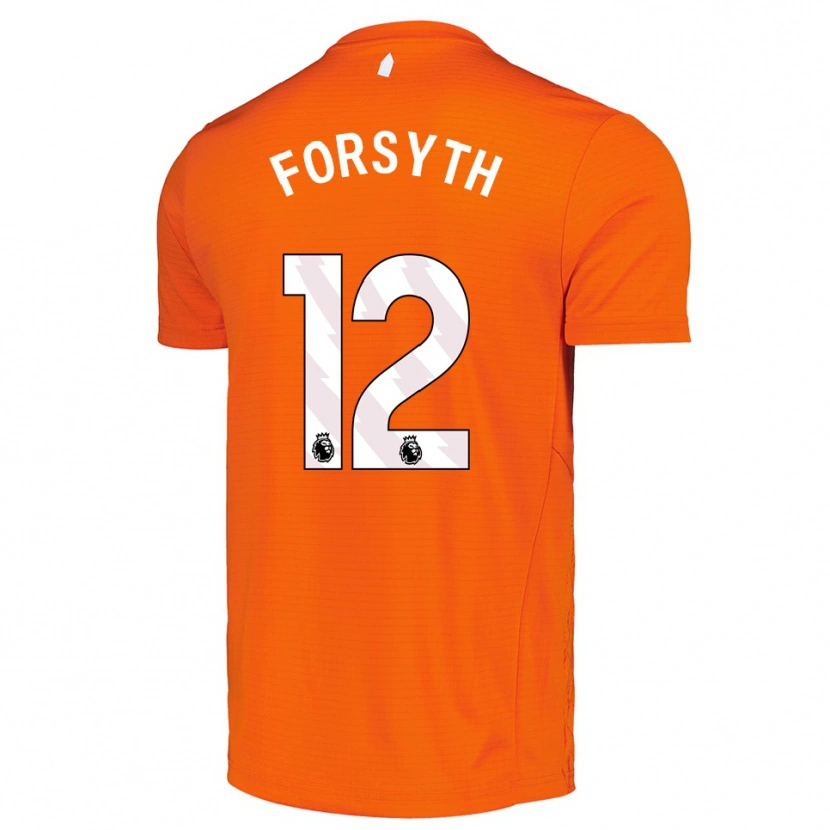 Danxen Mujer Camiseta Luke Forsyth #12 Naranja Negro Portero Equipación 2025/26 La Camisa