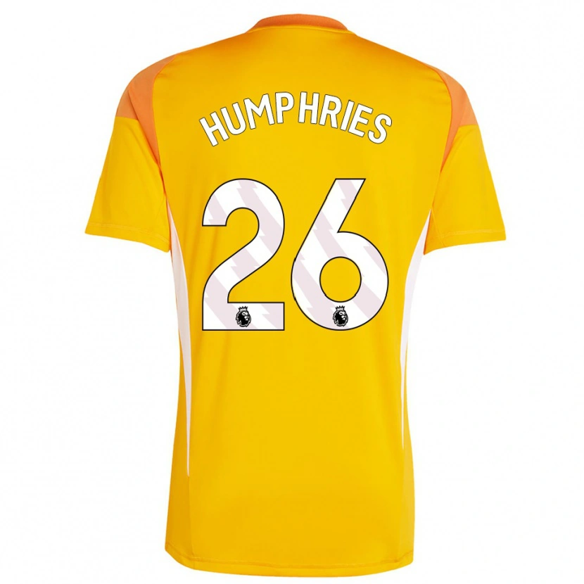 Danxen Mujer Camiseta Marni Humphries #26 Blanco Blanco Portero Equipación 2025/26 La Camisa
