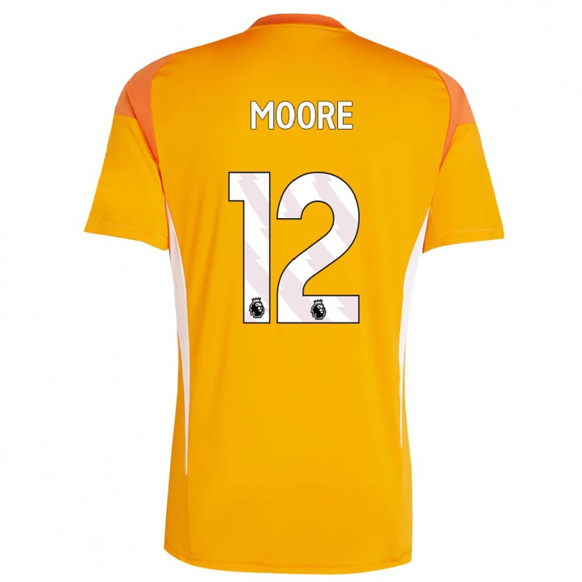 Danxen Mujer Camiseta Daniel Moore #12 Blanco Blanco Portero Equipación 2025/26 La Camisa