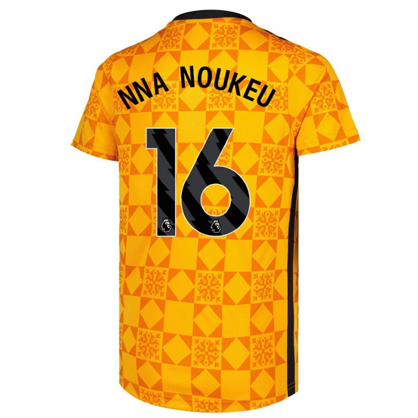 Danxen Mujer Camiseta Blondy Nna Noukeu #16 Amarillo Negro Portero Equipación 2025/26 La Camisa