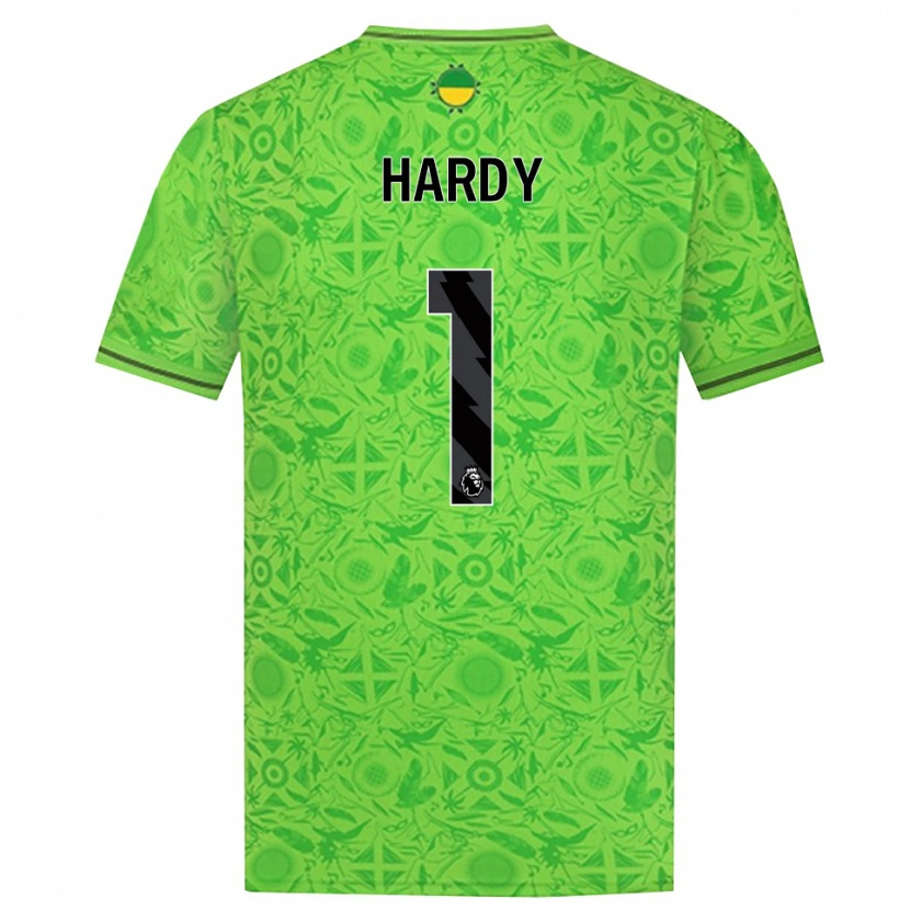 Danxen Mujer Camiseta George Hardy #1 Verde Negro Portero Equipación 2025/26 La Camisa