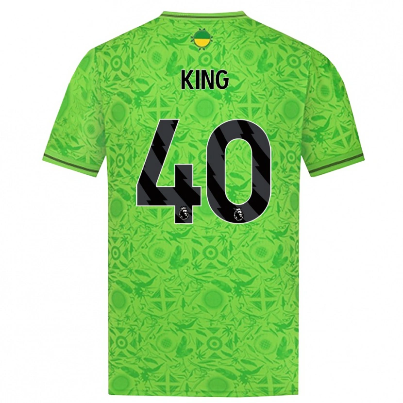 Danxen Mujer Camiseta Tom King #40 Verde Negro Portero Equipación 2025/26 La Camisa