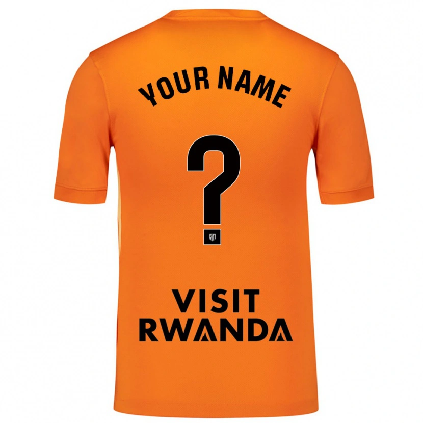 Danxen Mujer Camiseta Atletico Madrid Naranja Negro Portero Equipación 2025/26 La Camisa