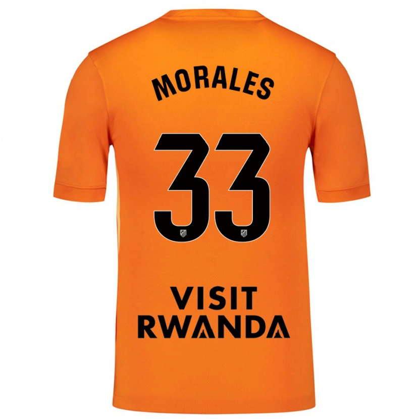 Danxen Mujer Camiseta Luismi Morales #33 Naranja Negro Portero Equipación 2025/26 La Camisa