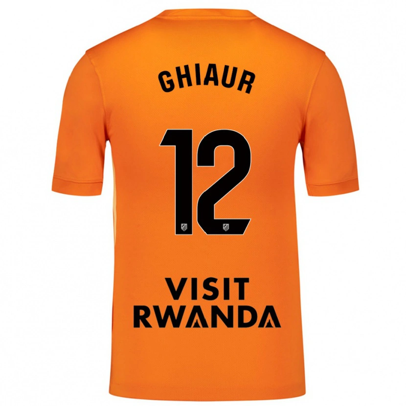 Danxen Mujer Camiseta Octavian Ghiaur #12 Naranja Negro Portero Equipación 2025/26 La Camisa
