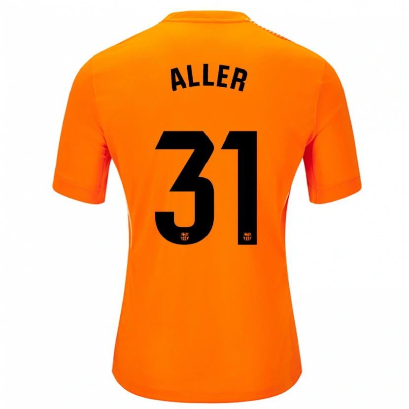 Danxen Mujer Camiseta Eder Aller #31 Naranja Negro Portero Equipación 2025/26 La Camisa