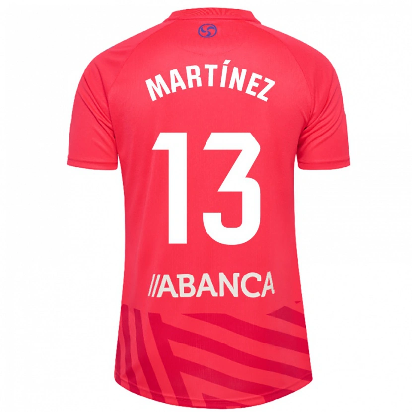 Danxen Mujer Camiseta Naiara Martínez #13 Rojo Blanco Portero Equipación 2025/26 La Camisa