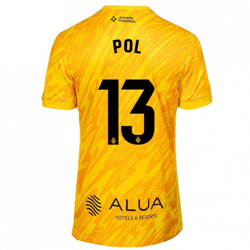 Danxen Mujer Camiseta Joan Pol #13 Naranja Negro Portero Equipación 2025/26 La Camisa