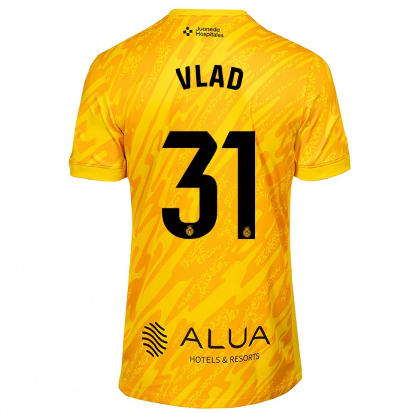 Danxen Mujer Camiseta Rares Vlad #31 Naranja Negro Portero Equipación 2025/26 La Camisa