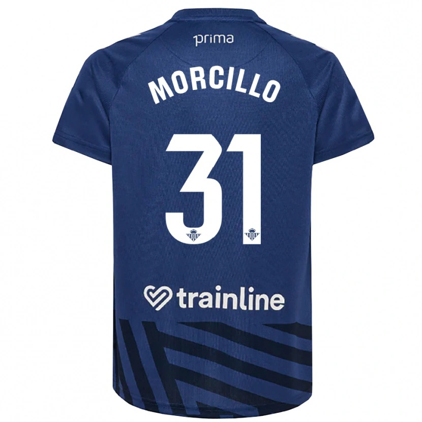 Danxen Mujer Camiseta Ana Morcillo #31 Azul Real Blanco Portero Equipación 2025/26 La Camisa