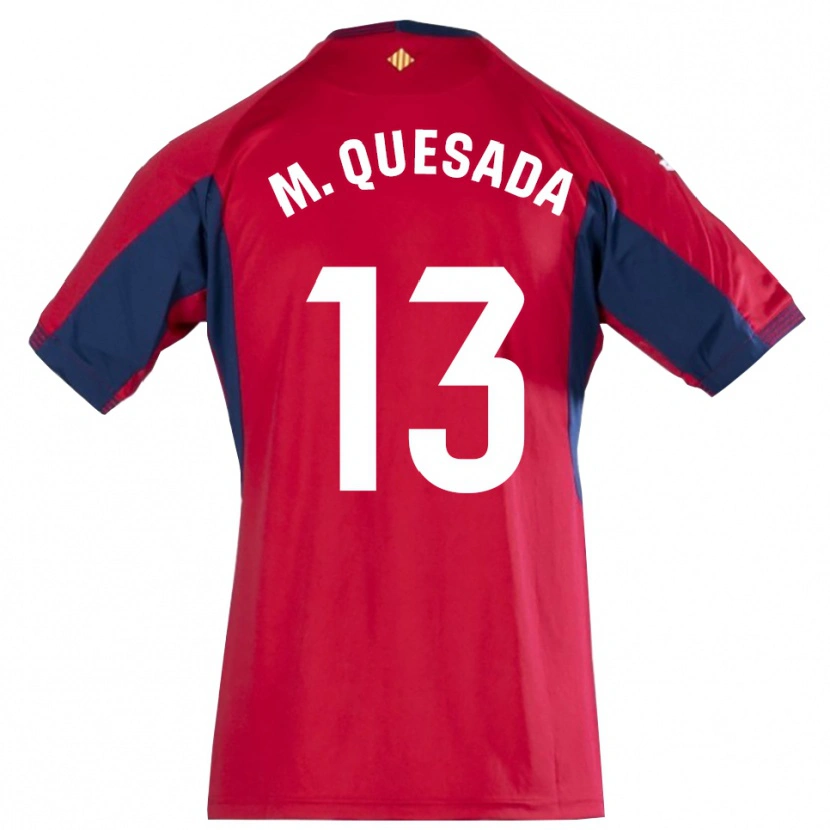 Danxen Mujer Camiseta Montserrat Quesada Carrasco #13 Azul Real Rojo Portero Equipación 2025/26 La Camisa