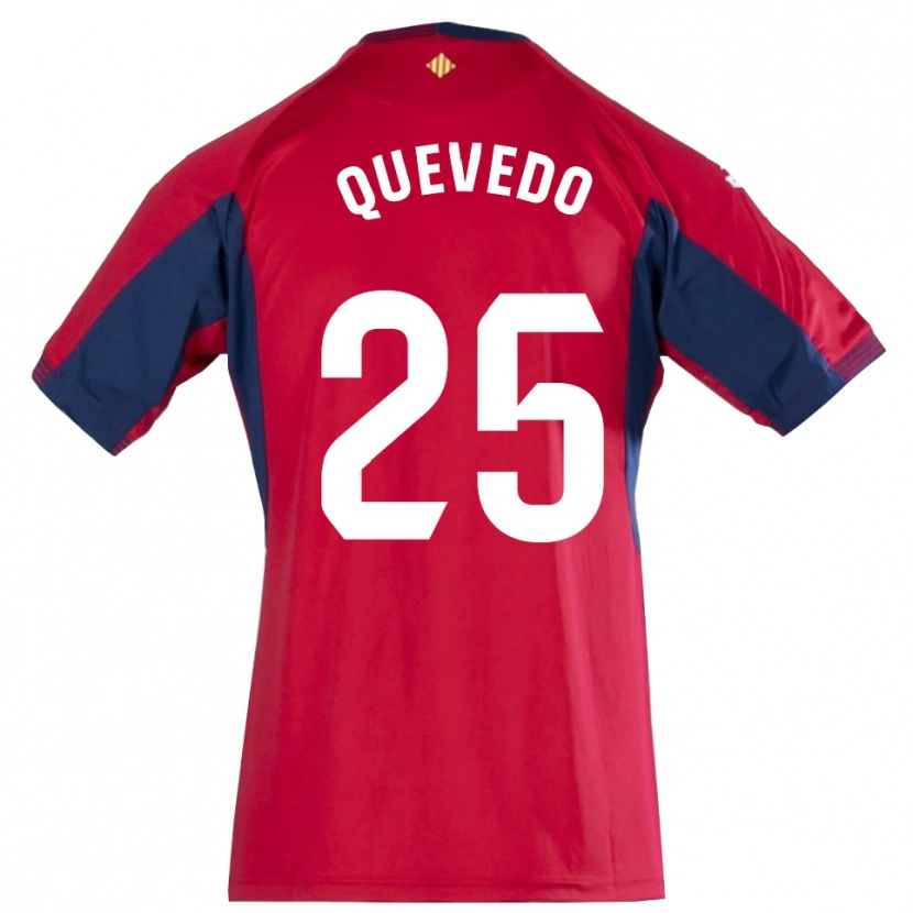 Danxen Mujer Camiseta Alex Quevedo #25 Azul Real Rojo Portero Equipación 2025/26 La Camisa