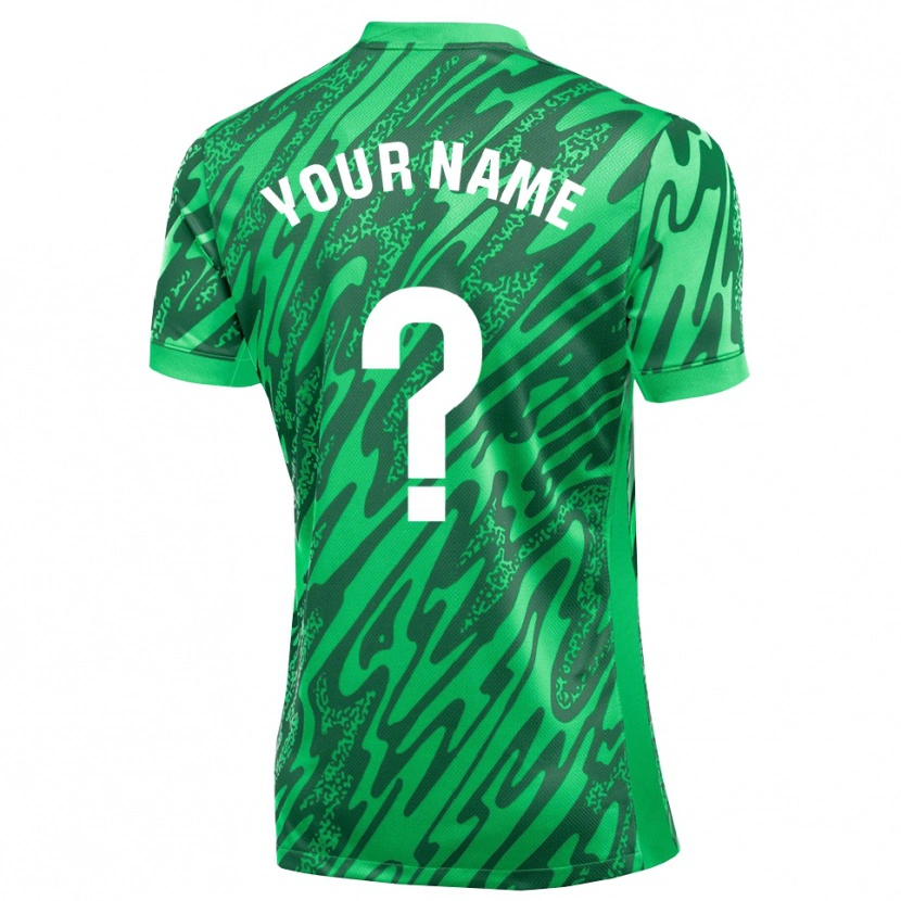 Danxen Mujer Camiseta Elche CF Verde Oscuro Blanco Portero Equipación 2025/26 La Camisa