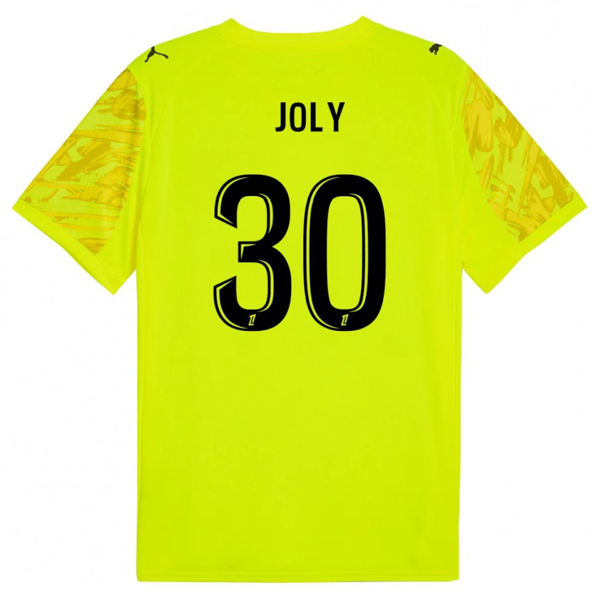 Danxen Mujer Camiseta Blandine Joly #30 Verde Fluorescente Negro Portero Equipación 2025/26 La Camisa