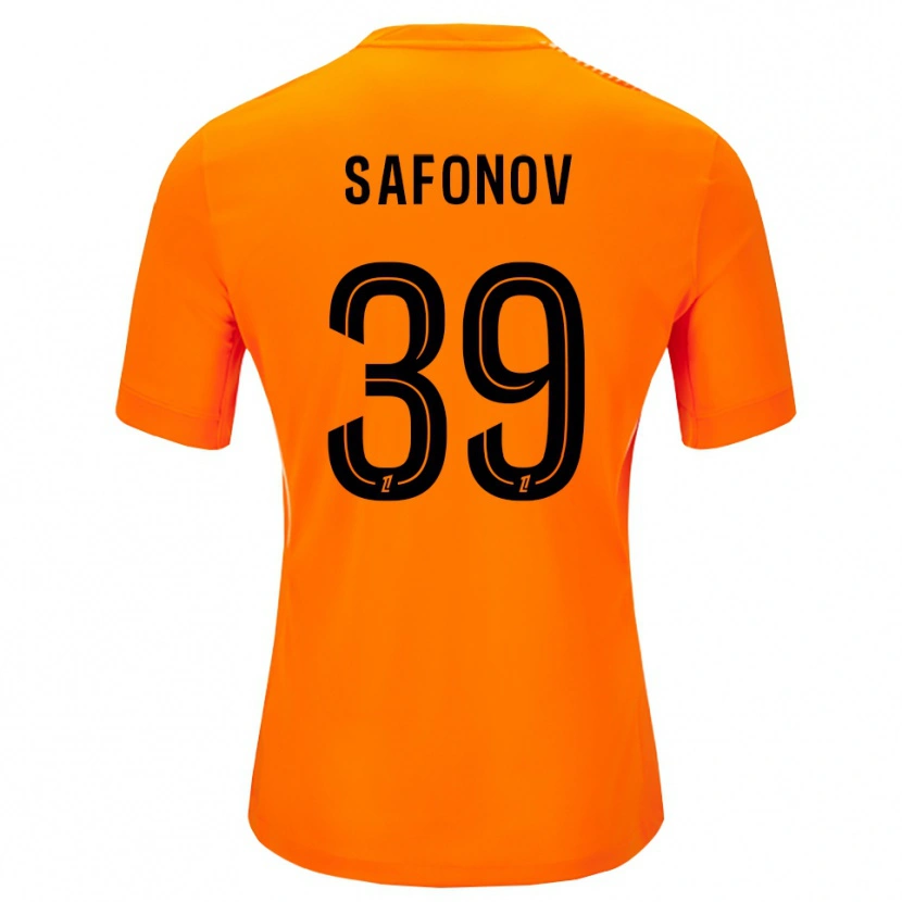 Danxen Mujer Camiseta Matvey Safonov #39 Naranja Negro Portero Equipación 2025/26 La Camisa