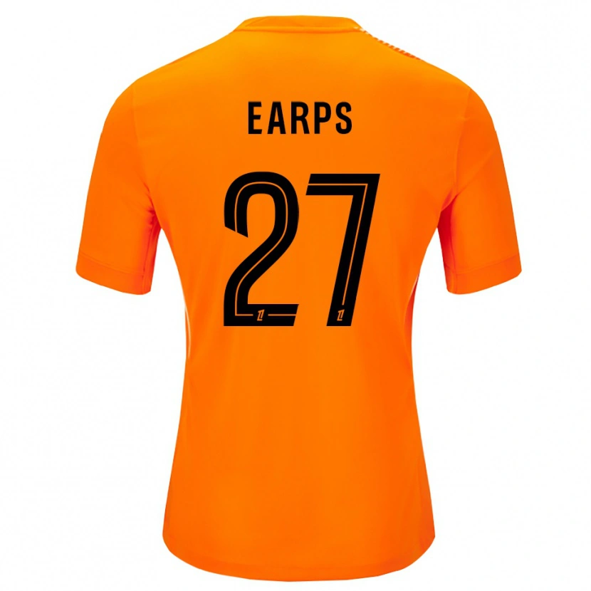 Danxen Mujer Camiseta Mary Earps #27 Naranja Negro Portero Equipación 2025/26 La Camisa