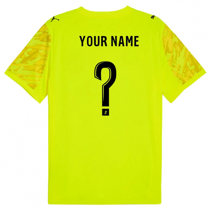 Danxen Mujer Camiseta Stade Rennais FC Verde Fluorescente Amarillo Portero Equipación 2025/26 La Camisa