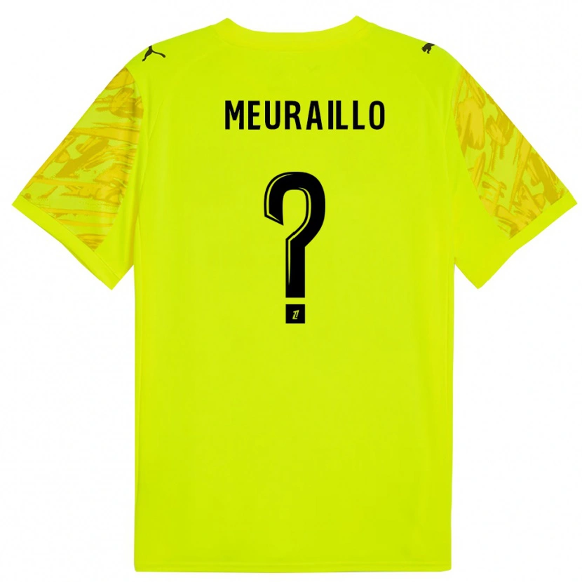 Danxen Mujer Camiseta Thâo Mouapa Mwa Meuraillo #0 Verde Fluorescente Amarillo Portero Equipación 2025/26 La Camisa