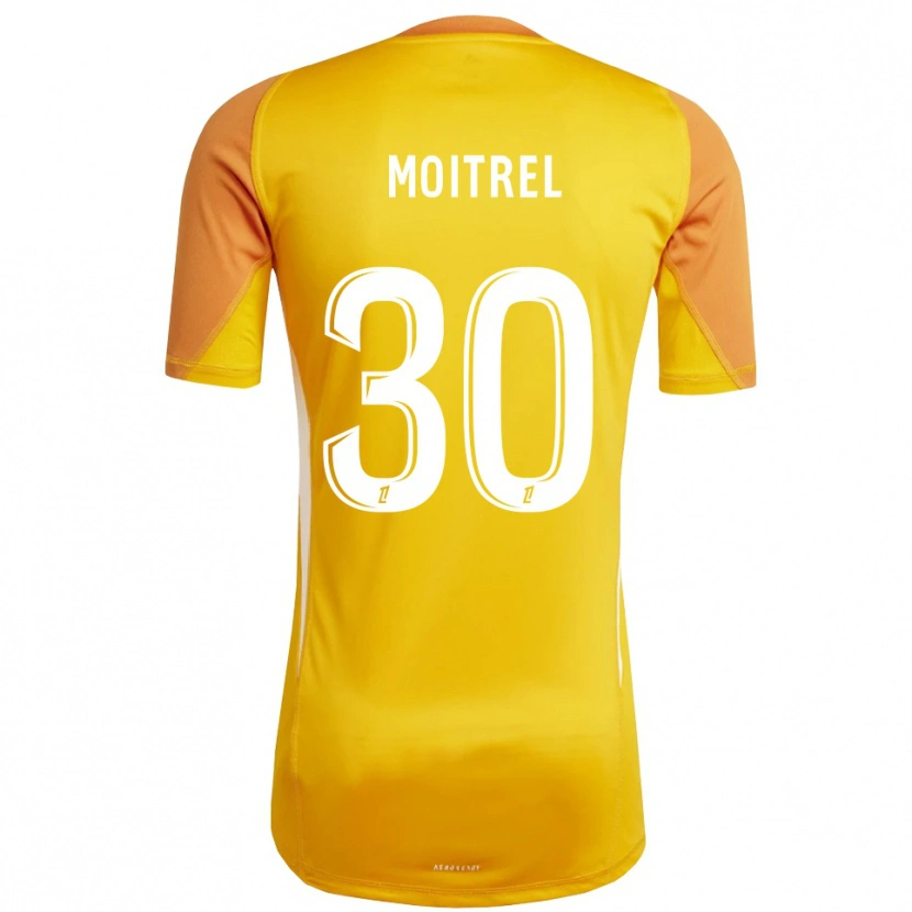 Danxen Mujer Camiseta Pauline Moitrel #30 Naranja Blanco Portero Equipación 2025/26 La Camisa