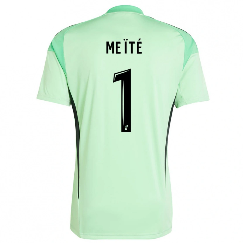 Danxen Mujer Camiseta Ibrahim Meïté #1 Verde Claro Negro Portero Equipación 2025/26 La Camisa
