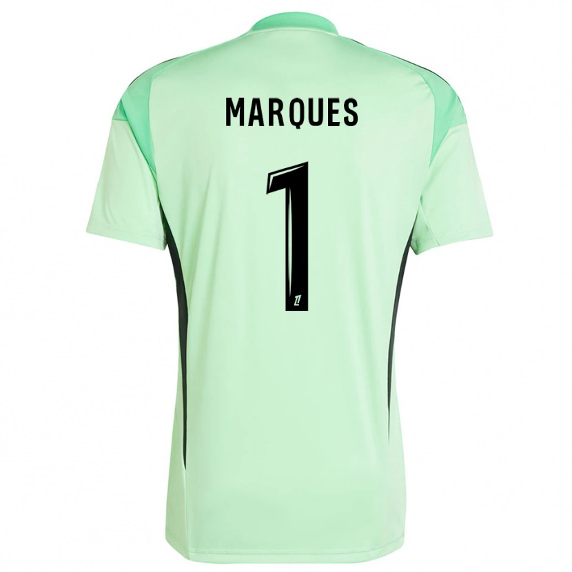 Danxen Mujer Camiseta Inès Marques #1 Verde Claro Negro Portero Equipación 2025/26 La Camisa