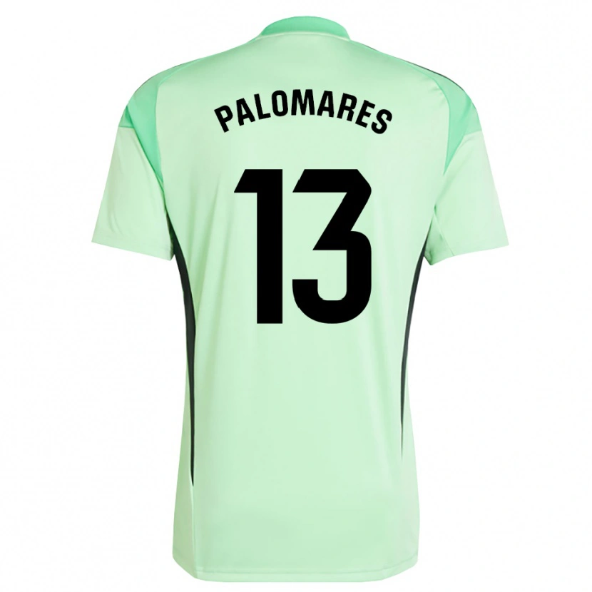 Danxen Mujer Camiseta Juanpa Palomares #13 Verde Claro Negro Portero Equipación 2025/26 La Camisa