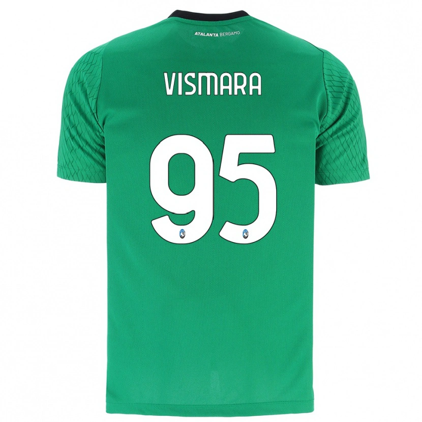 Danxen Mujer Camiseta Paolo Vismara #95 Verde Esmeralda Portero Equipación 2025/26 La Camisa